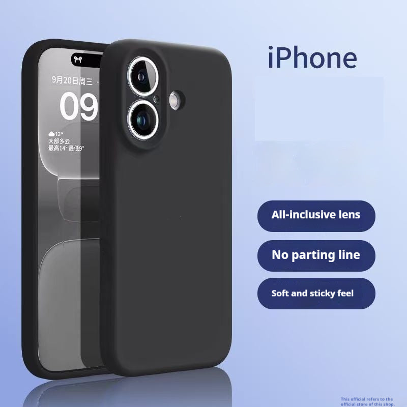 Einfache einfarbige flüssige Silikon Handyhülle