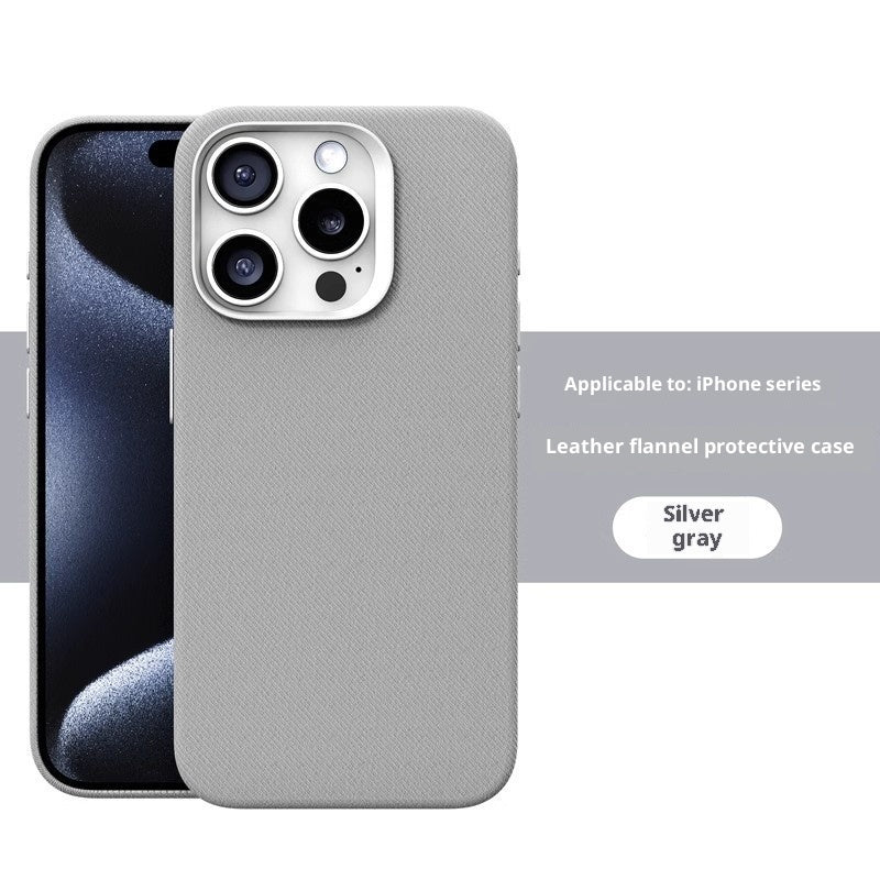 Leder-Flanell-Stoff Magnetische Handyhülle