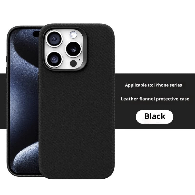 Leder-Flanell-Stoff Magnetische Handyhülle