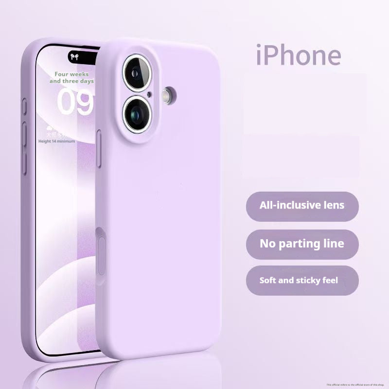 Einfache einfarbige flüssige Silikon Handyhülle