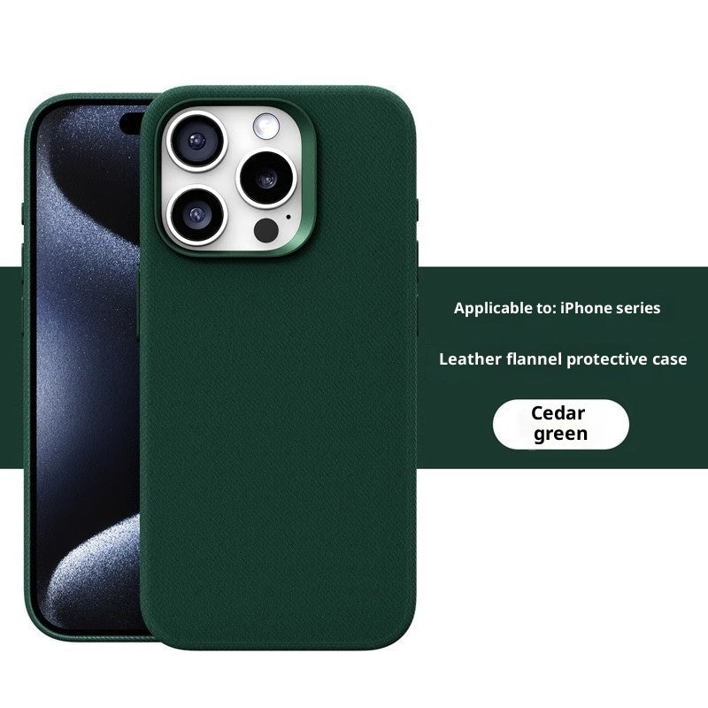 Leder-Flanell-Stoff Magnetische Handyhülle