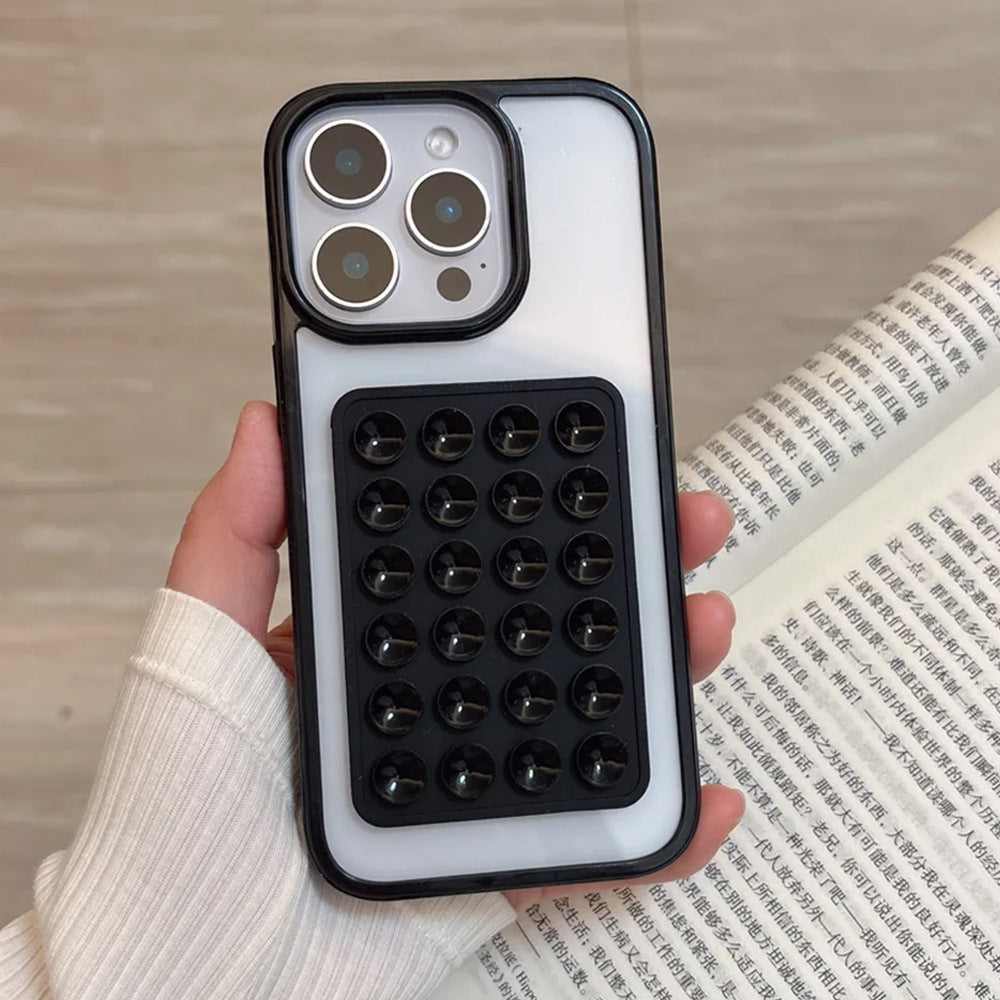 Einfarbige Saugnapf-Acryl-Hartschale Einfache Handyhülle