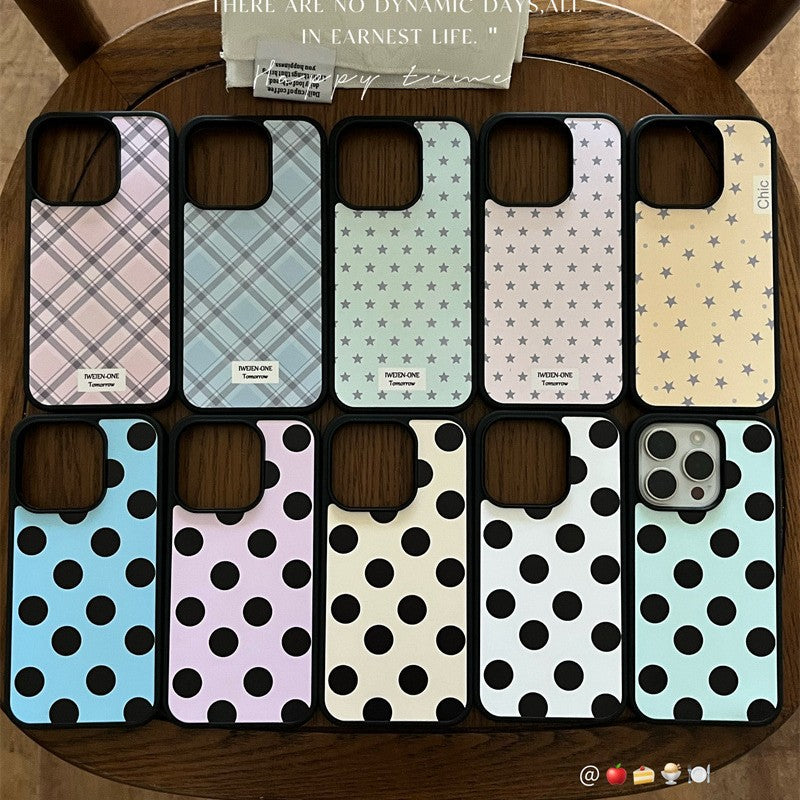 Einfache Punkt-Diamant stoßfeste Handyhülle