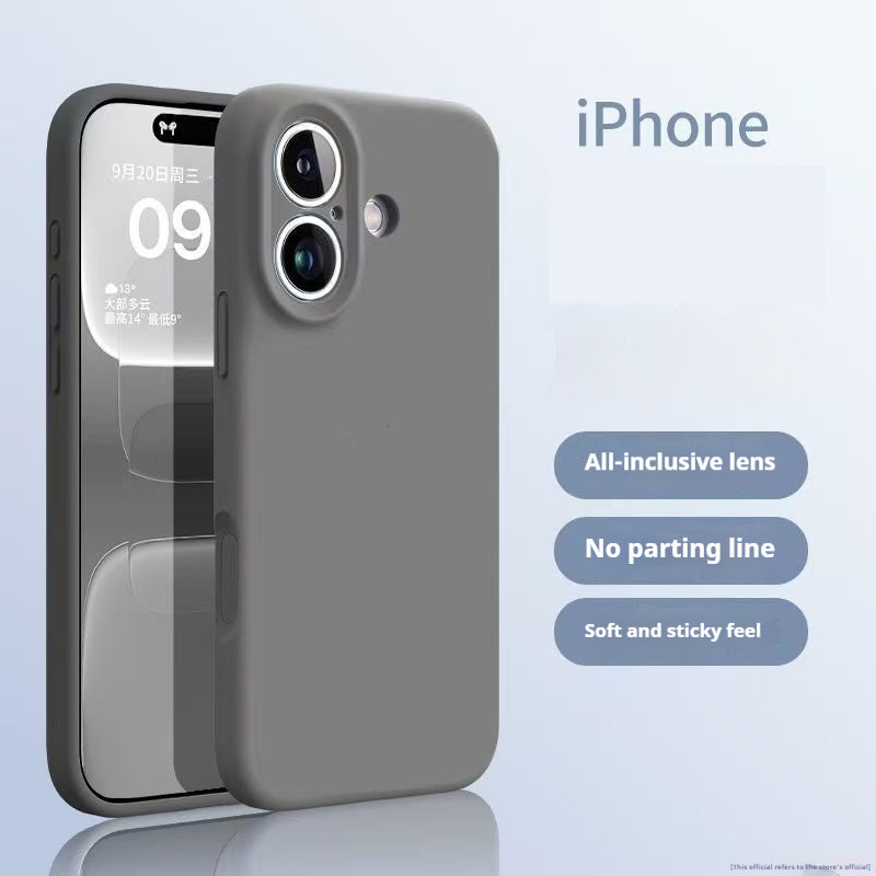 Einfache einfarbige flüssige Silikon Handyhülle