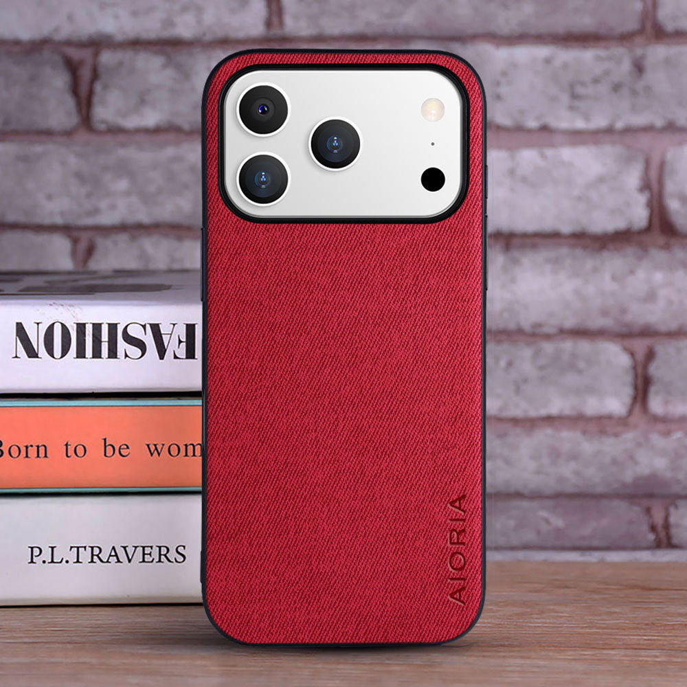 Einfaches Handyhülle-Muster aus echtem Stoff