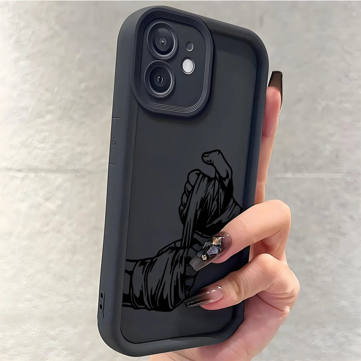 Individualisierte Cartoon-Silhouette Handyhülle