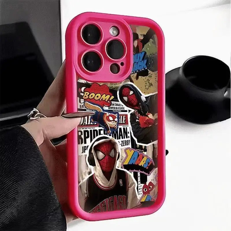 Anime-Muster Weiche TPU-Handyhülle Vollschutz Stoß- und Fallschutz