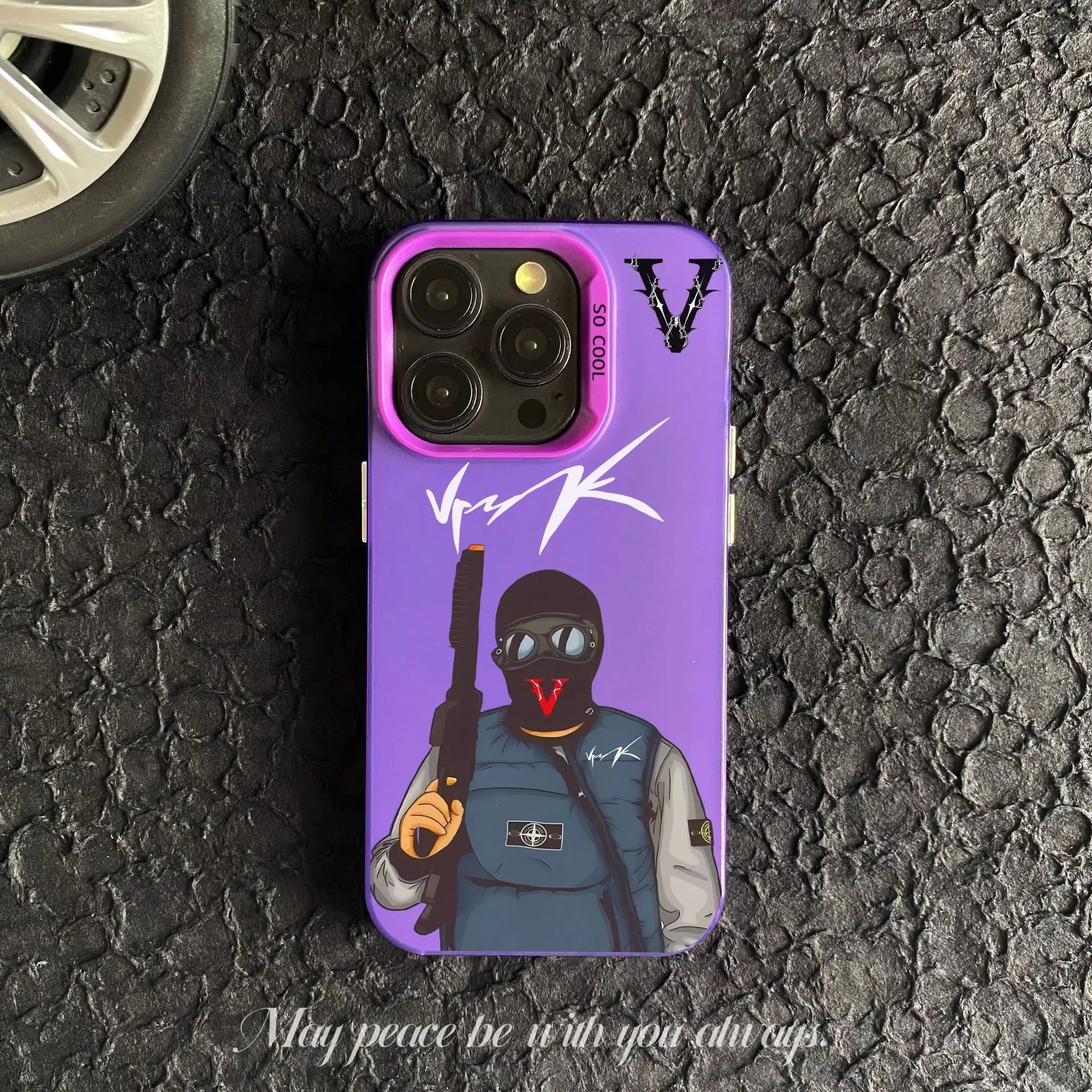 Trendige CP VRUNK Farbe Silber Handyhülle Schale Funda Coque Rückseite für Mobiltelefon