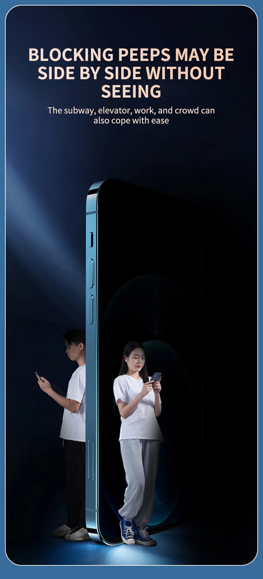 1–4er-Set Privacy-Panzerglas für iPhone