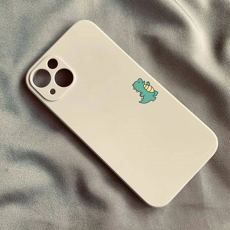 Niedliche Dinosaurier-Handyhülle für Paare, rutschfest und stoßsicher