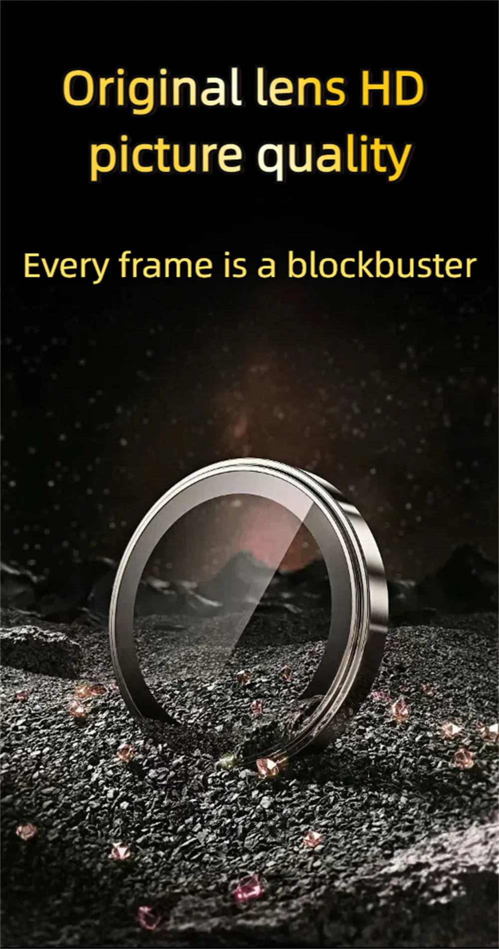 3er-Set Panzerglas für iPhone-Kamera