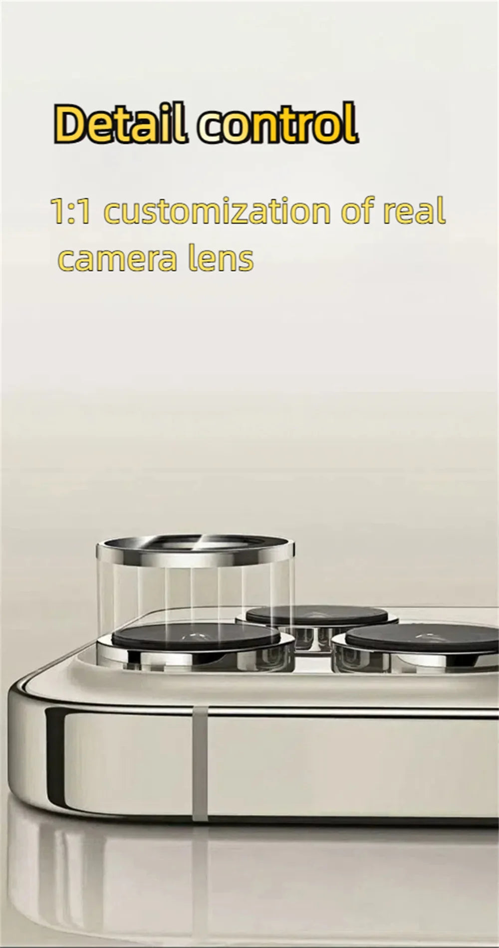 3er-Set Panzerglas für iPhone-Kamera