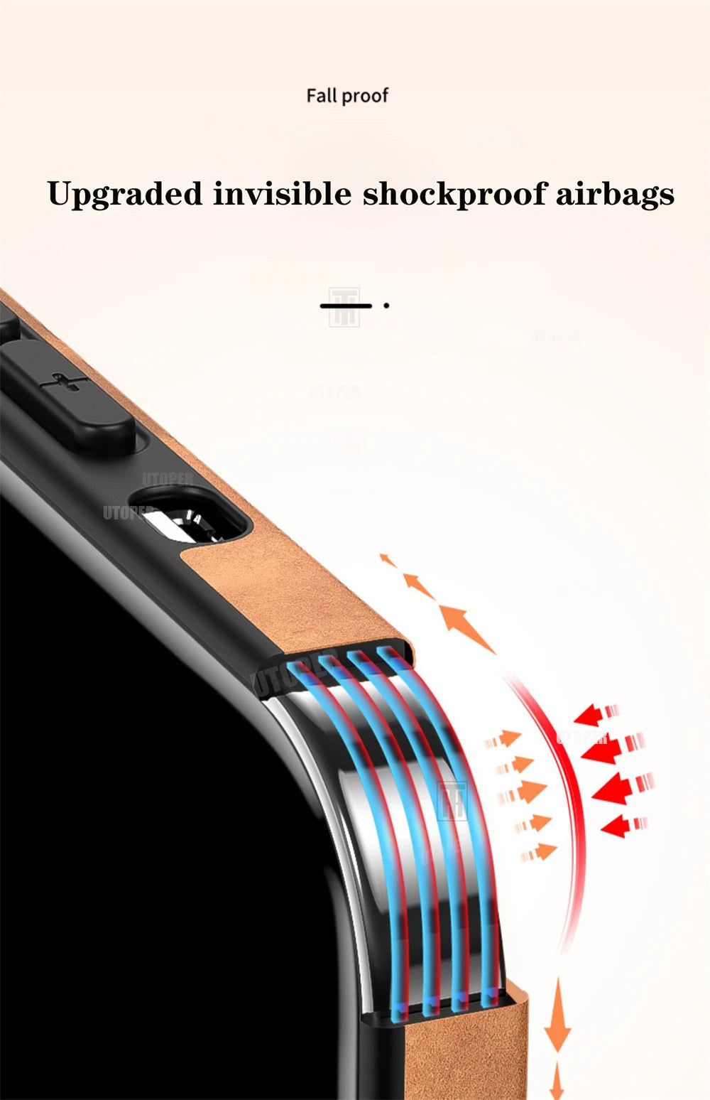 Business Wildleder Anti-Rutsch-Hülle mit Rundumschutz