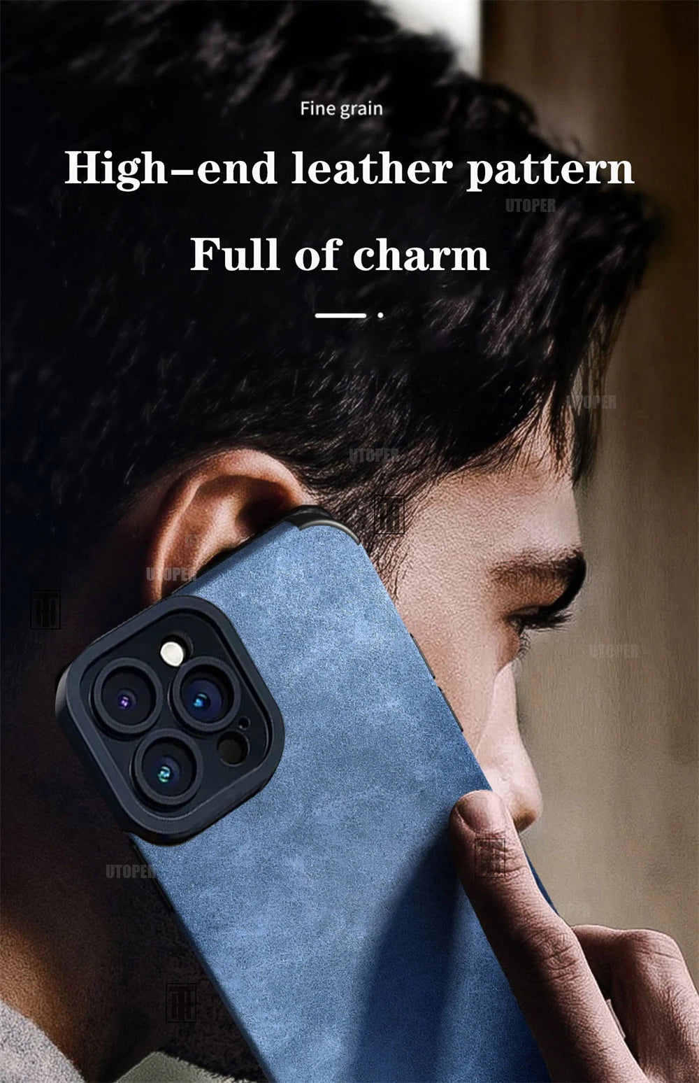 Business Wildleder Anti-Rutsch-Hülle mit Rundumschutz