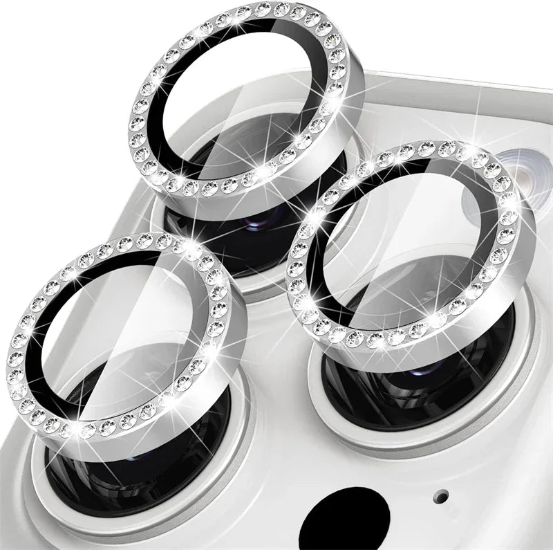 Glitzernder Kamera-Linsenschutz mit Strass für iPhone