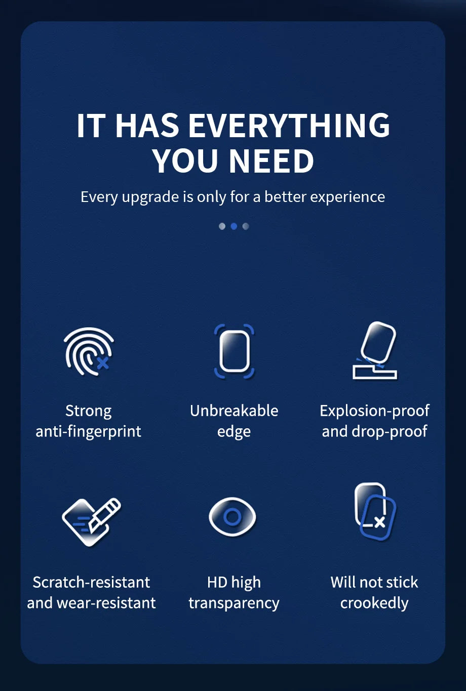 3er-Set Panzerglas für iPhone