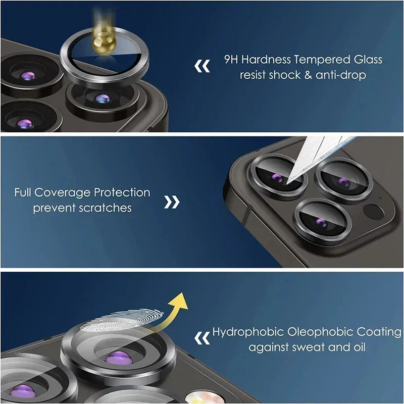 3er-Set Metall-Kamera-Linsenschutz für iPhone