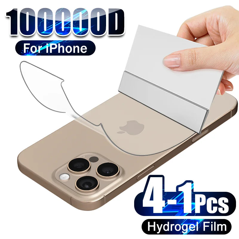 4-in-1 flexibler Hydrogel-Folien-Schutz für iPhone