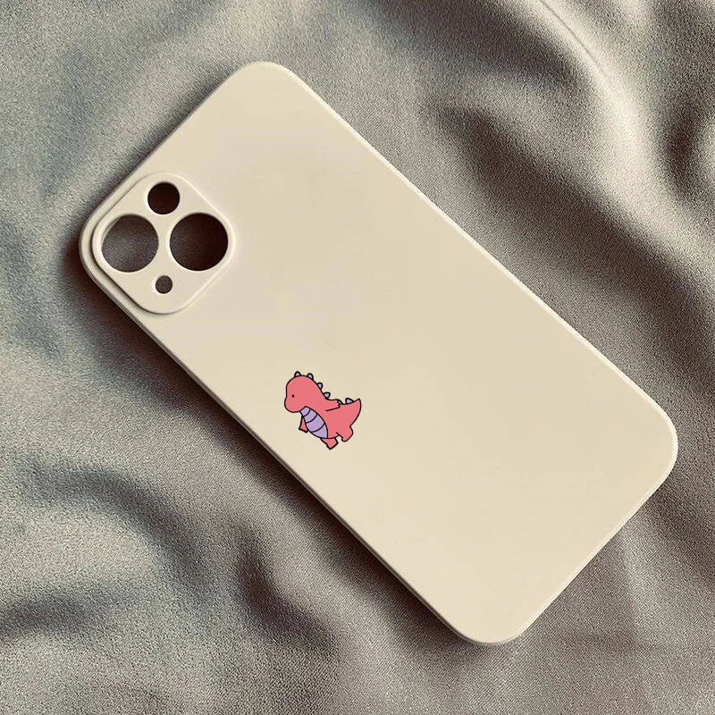 Niedliche Dinosaurier-Handyhülle für Paare, rutschfest und stoßsicher