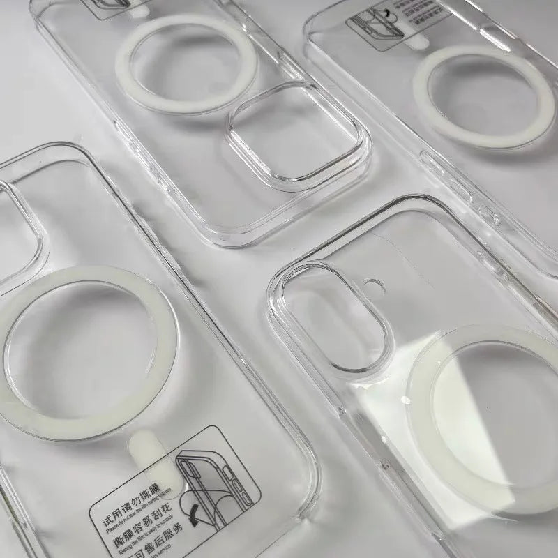 Transparente MagSafe-Hülle mit Animation und Wireless-Charging