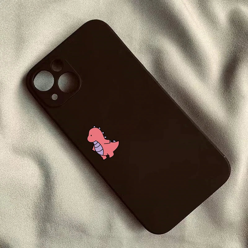 Niedliche Dinosaurier-Handyhülle für Paare, rutschfest und stoßsicher