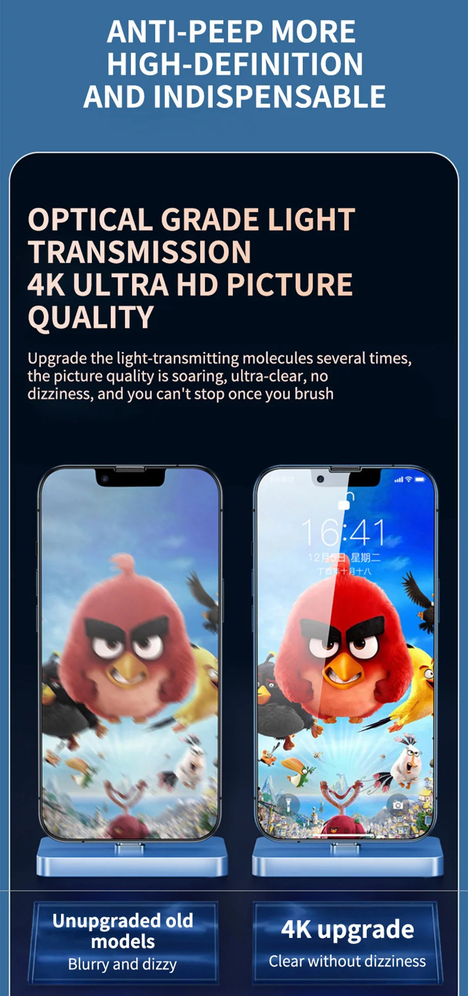 1–4er-Set Privacy-Panzerglas für iPhone