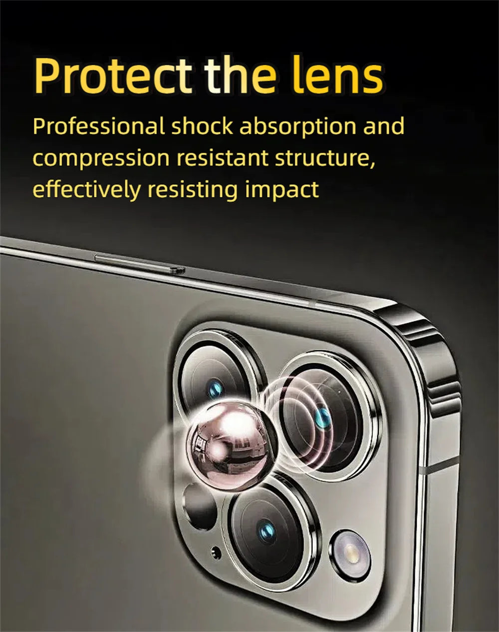 3er-Set Panzerglas für iPhone-Kamera