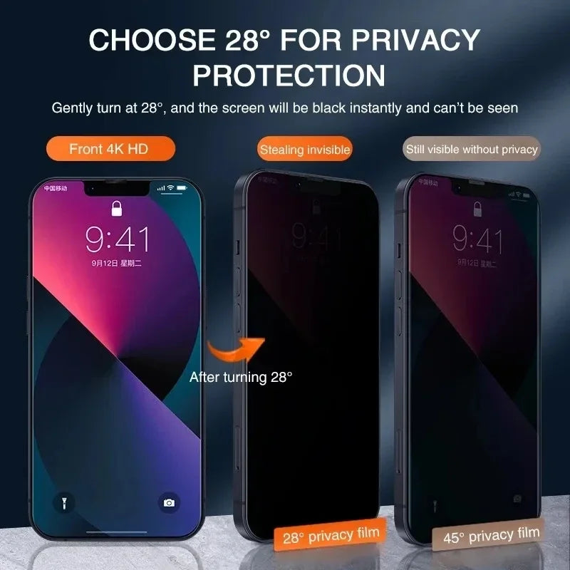1–4er-Set Privacy-Panzerglas für iPhone