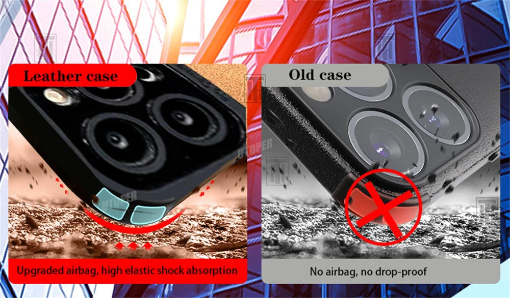 Business Wildleder Anti-Rutsch-Hülle mit Rundumschutz