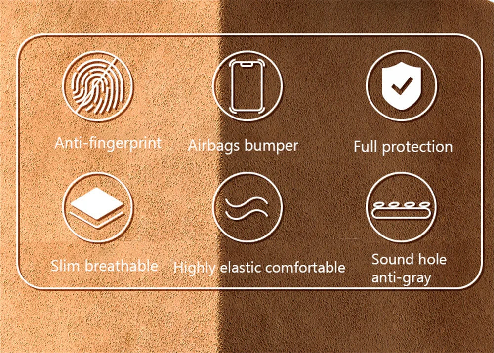 Business Wildleder Anti-Rutsch-Hülle mit Rundumschutz