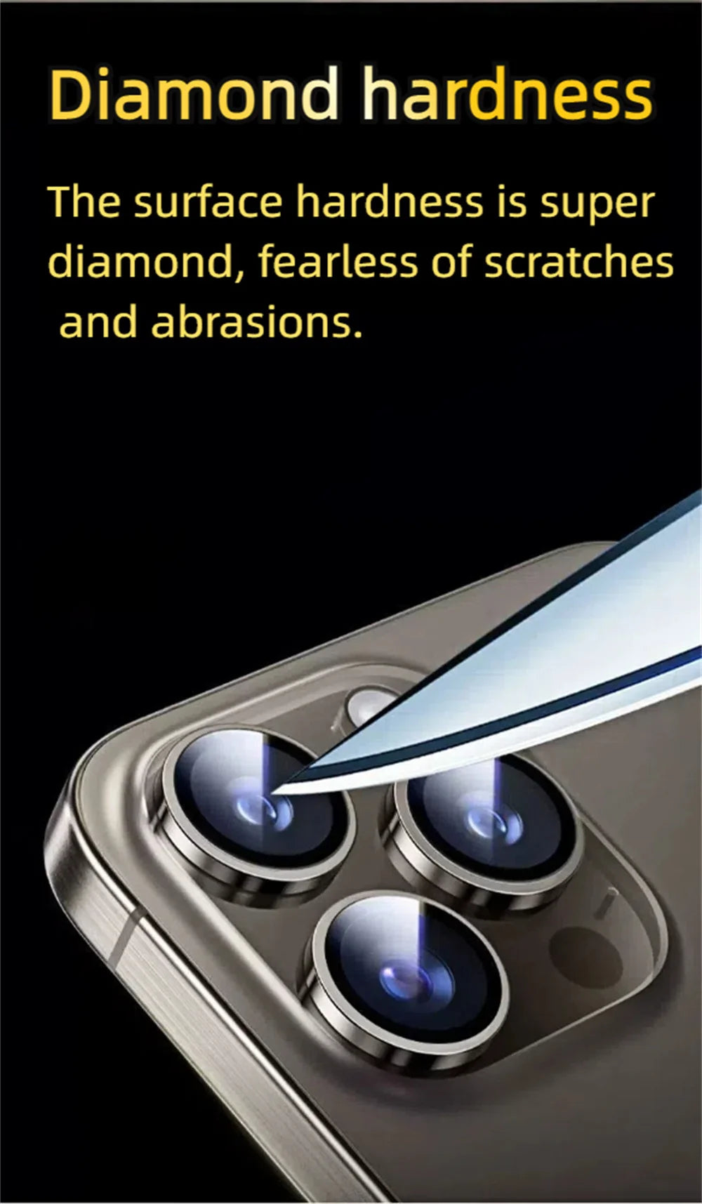 3er-Set Panzerglas für iPhone-Kamera