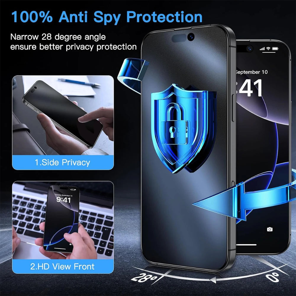 NNBILI 3er-Set mattes Panzerglas, staubfrei