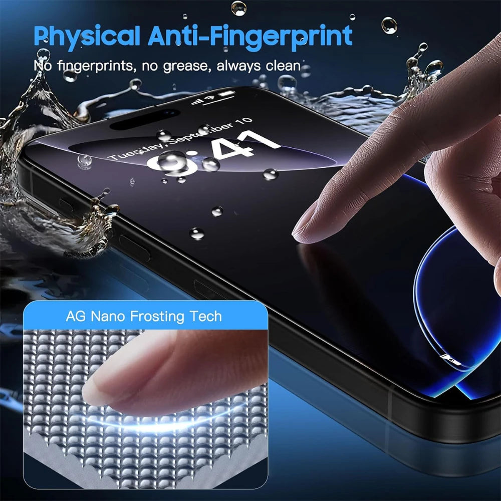 NNBILI 3er-Set mattes Panzerglas, staubfrei
