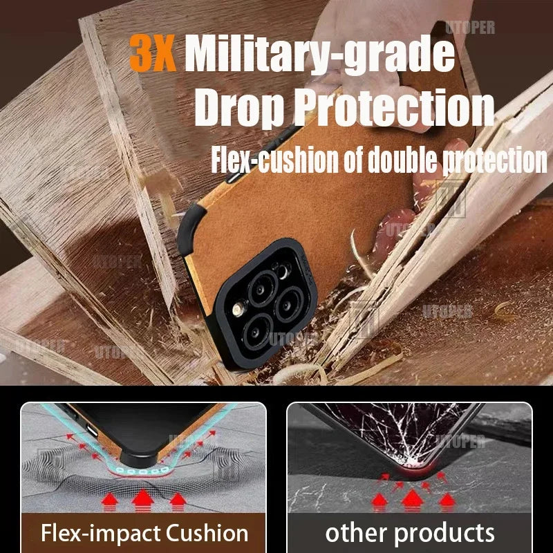 Business Wildleder Anti-Rutsch-Hülle mit Rundumschutz