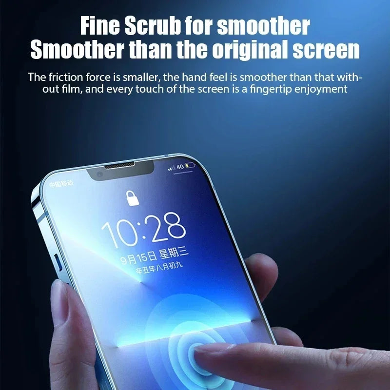 4er-Set mattes Panzerglas für iPhone