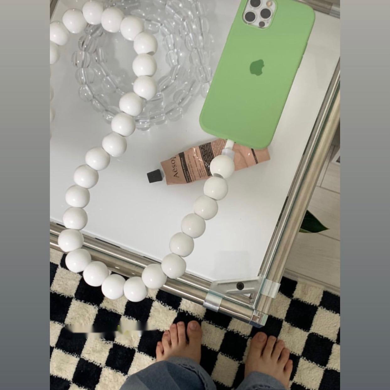 Mintgrünes 1 m USB-Ladekabel