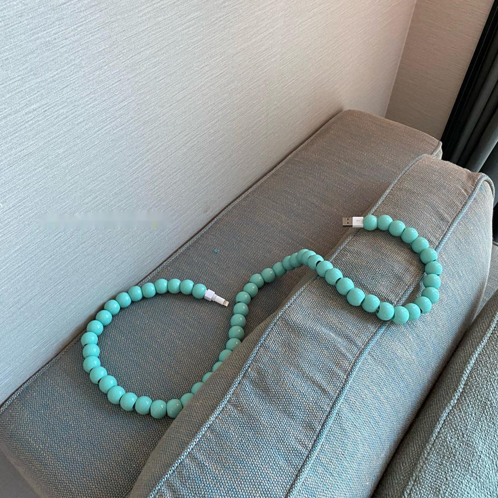 Mintgrünes 1 m USB-Ladekabel