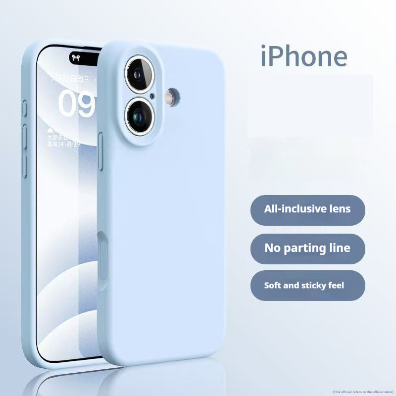 Einfache einfarbige flüssige Silikon Handyhülle