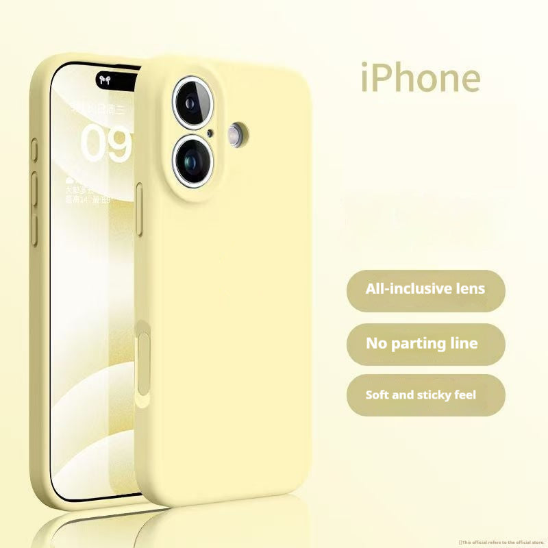 Einfache einfarbige flüssige Silikon Handyhülle