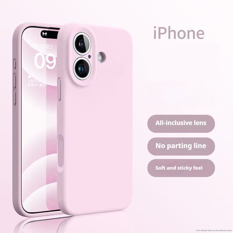 Einfache einfarbige flüssige Silikon Handyhülle