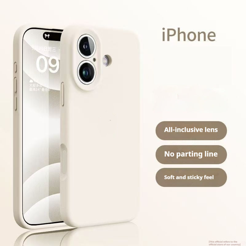 Einfache einfarbige flüssige Silikon Handyhülle